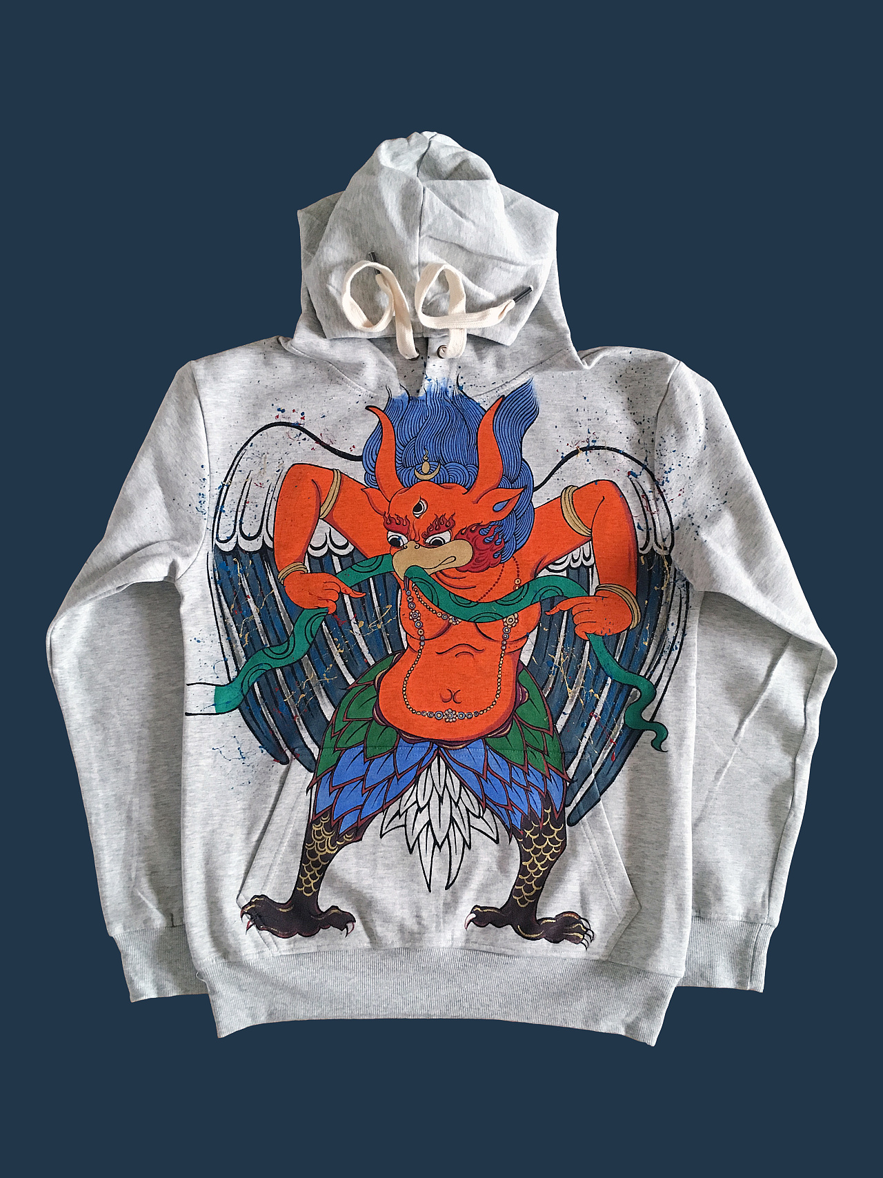 「迦楼罗」手绘t恤