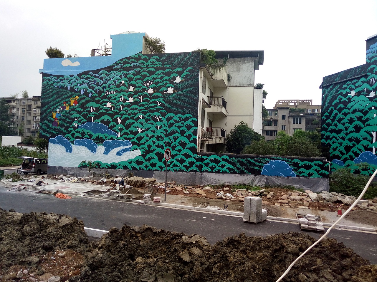 新农村墙绘,乡村文化墙,社区墙绘,社区文化墙