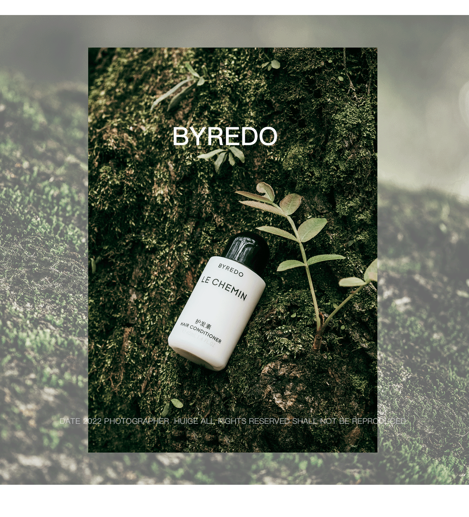 百瑞德超级雪松香水拍摄