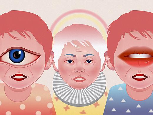 《她和她和她》（个人主页-ZNTAzNjUzMzY=） - 创作习作 - 站酷设计师maogeyiduo原创素材 - 站酷ZCOOL