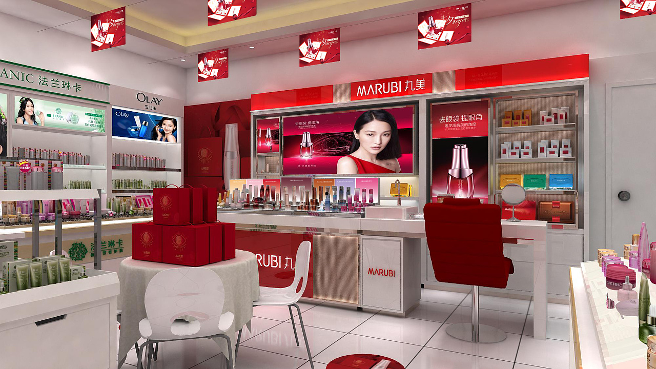 丸美品牌七夕节日线下活动 店包物料