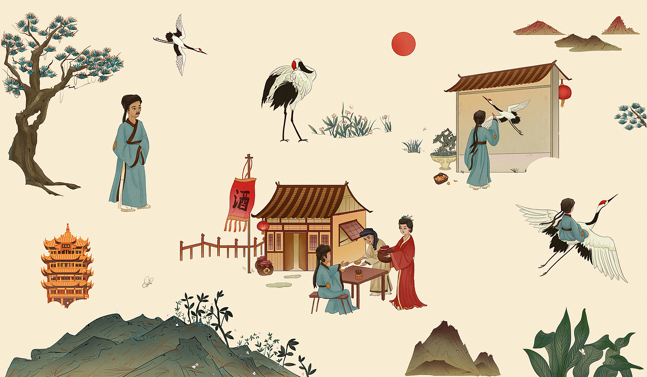 近期合集国风插画（图ZMzAwMDA2Njcy） - 创作习作 - 站酷设计师小披风R原创素材 - 站酷ZCOOL