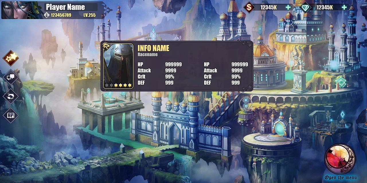 西方魔幻题材游戏界面