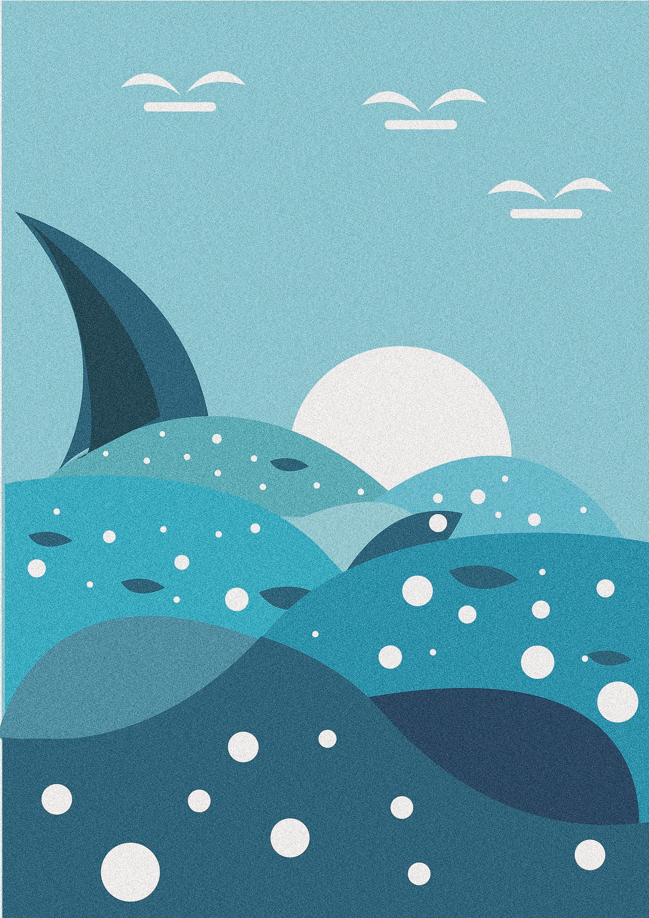 海洋系列海报设计