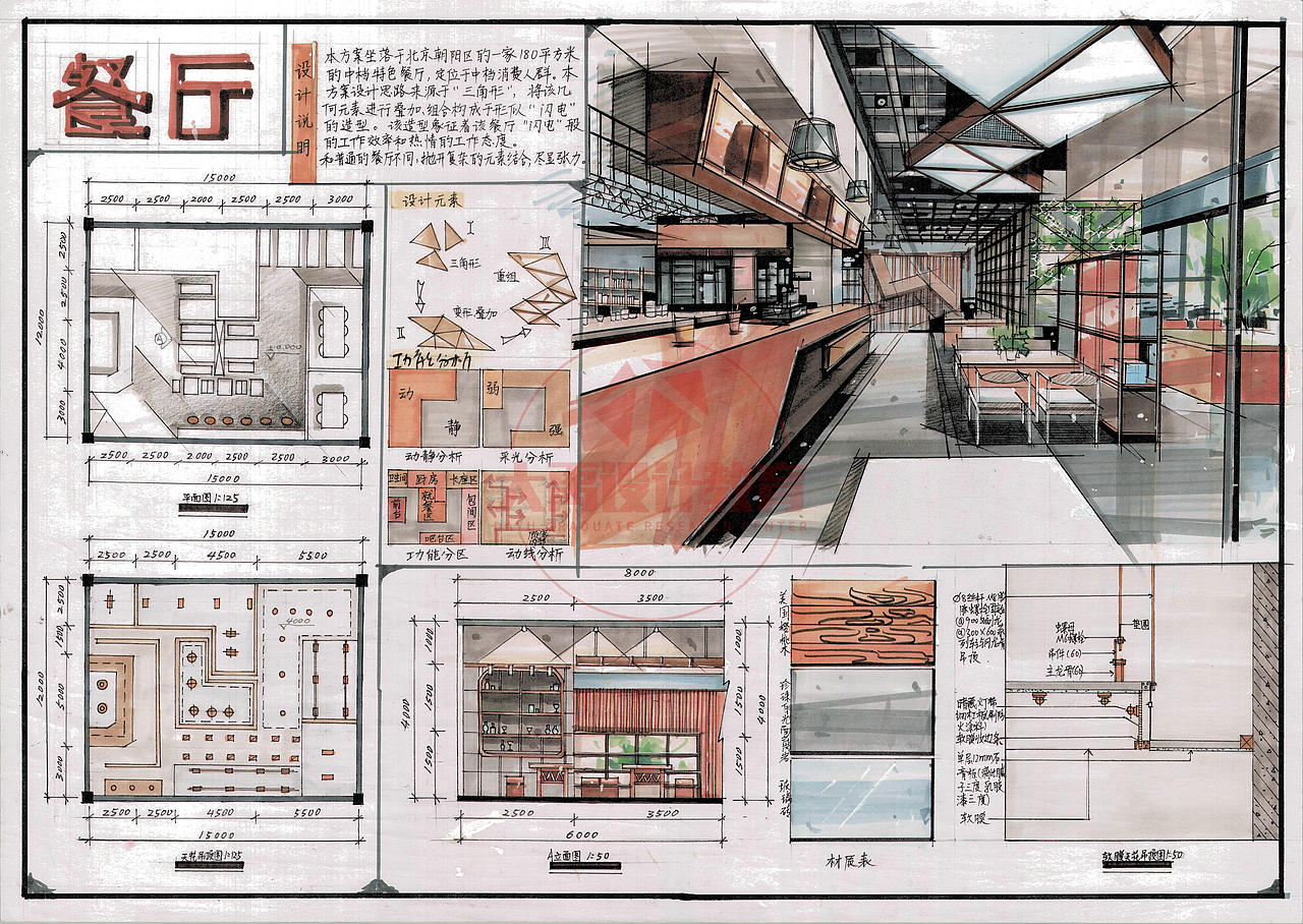 室内快题（图ZMjc5MDU3MDQw） - 其他空间 - 站酷设计师大禹手绘00学长原创素材 - 站酷ZCOOL
