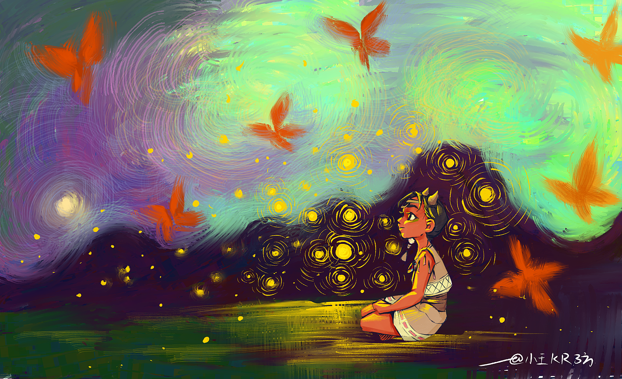 《夜》《木兰辞》（图ZMzE2MDkzNjY0） - 创作习作 - 站酷设计师Kuangre原创素材 - 站酷ZCOOL