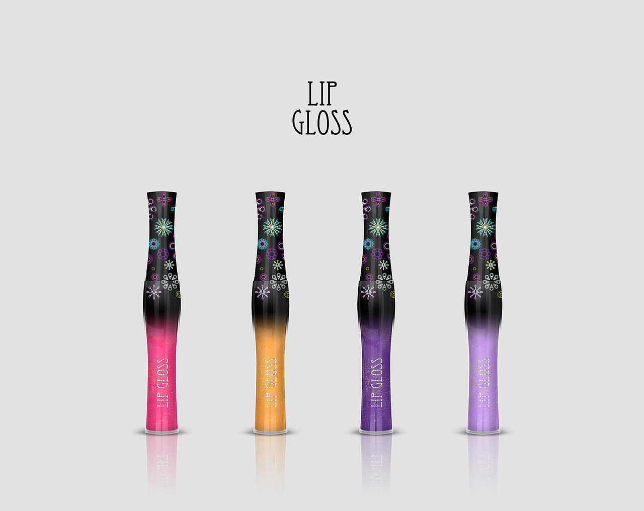 包装设计练习-Lip Gloss唇彩