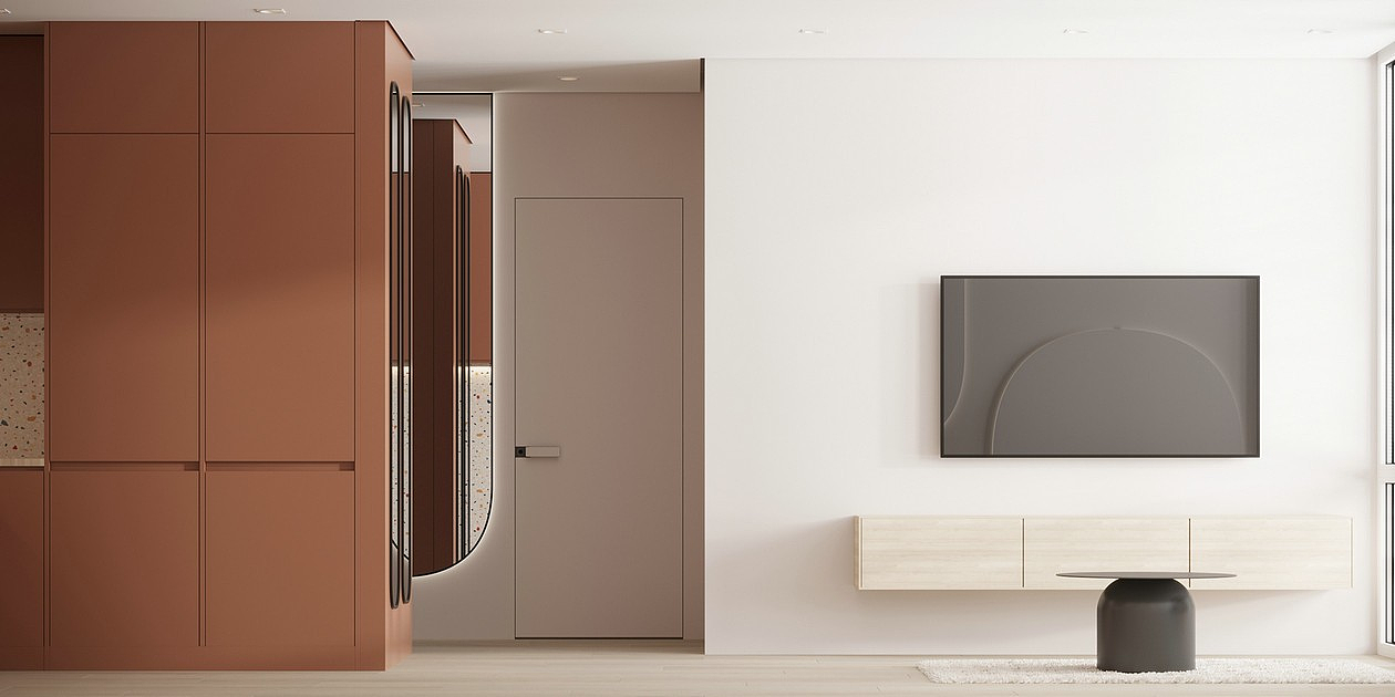 多彩色系小空间公寓设计