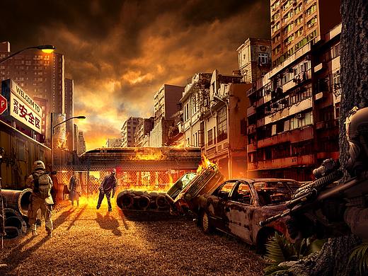 丧尸来袭（个人主页-ZNTUxMDY5Njg=） - 海报 - 站酷设计师是小周同学原创素材 - 站酷ZCOOL