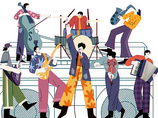 音乐节|人物插画