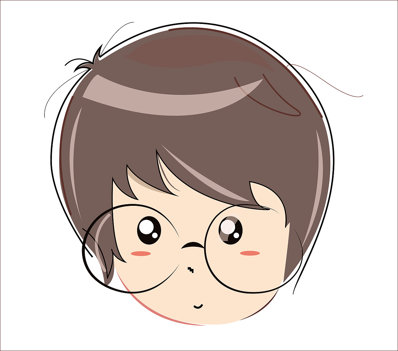 为自己做的头像一枚第一次传作品。感谢观看（图ZODE4ODMxNg==） - 新锐潮流插画 - 站酷设计师chenzhido32原创素材 - 站酷ZCOOL