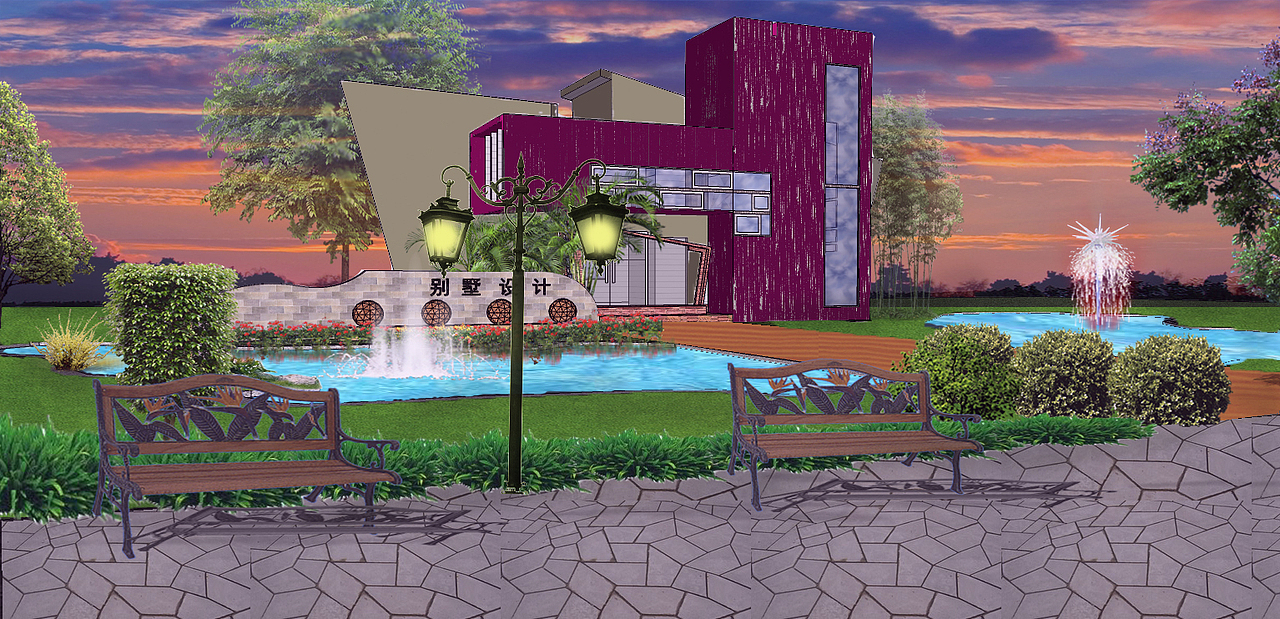 SU别墅效果图（图ZMTgyOTU4OTE2） - 建筑/空间 - 站酷设计师Alyssa爱设计原创素材 - 站酷ZCOOL