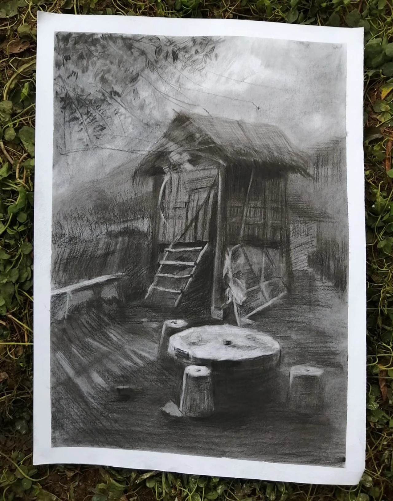 写生小村（图ZMjcwOTc0Njcy） - 绘画 - 站酷设计师Z138800674原创素材 - 站酷ZCOOL