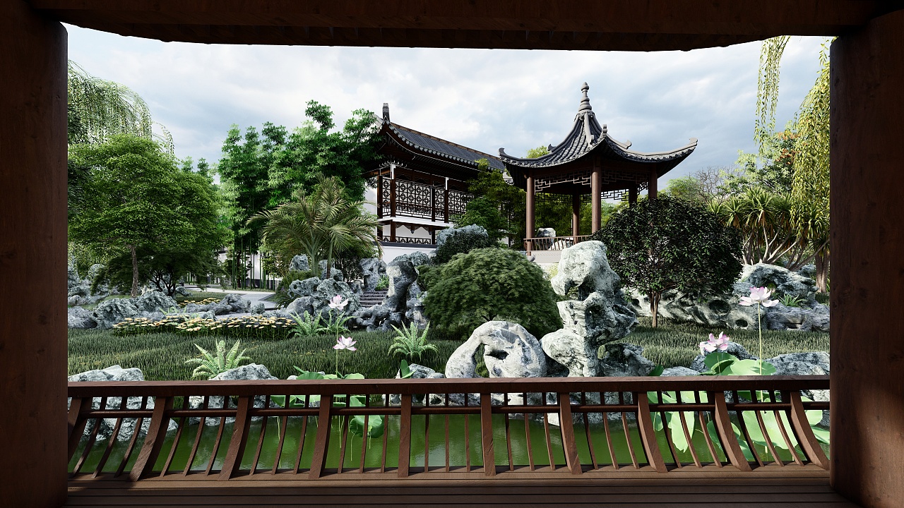 lumion《古风景观》|空间|景观设计|噜噜噜噜鲁鲁修 - 原创作品