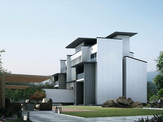 新徽派风格建筑