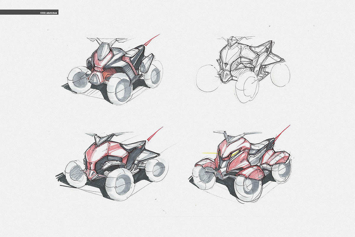 oxg——概念城市沙滩车|工业/产品|交通工具|广州哈士奇设计_原创作品