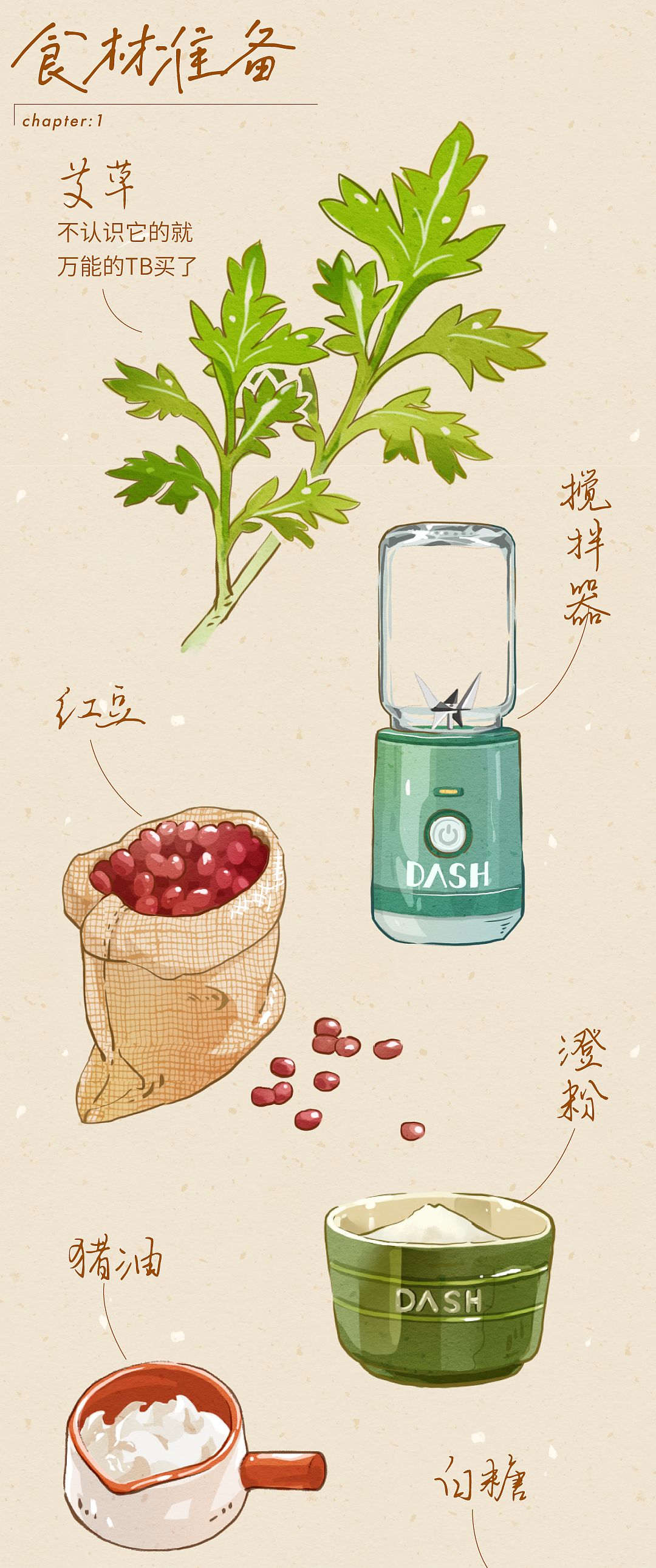 vol.1教你做青团|春の小团团--春天里吃青团，正是清明