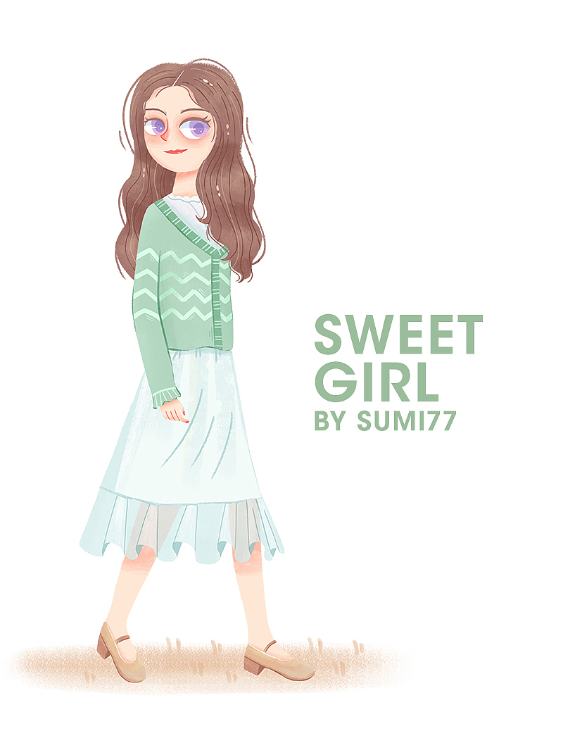 Sweet Girl 合集（图ZMTgyMzMxODg4） - 创作习作 - 站酷设计师苏米七七de原创素材 - 站酷ZCOOL