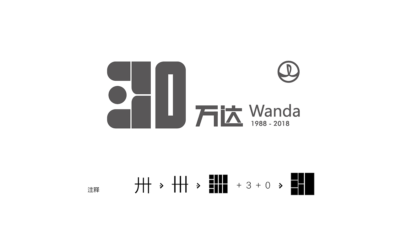 万达30年logo（图ZNTA2NjE0NzY=） - Logo - 站酷设计师本喵不吃鱼原创素材 - 站酷ZCOOL