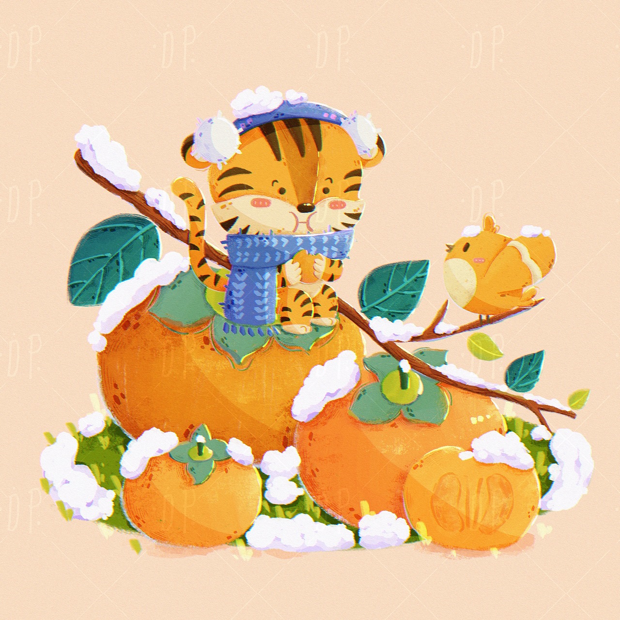 虎年插画5-8（图ZMjc5Njc0NzQ0） - 儿童插画 - 站酷设计师DP大潘原创素材 - 站酷ZCOOL