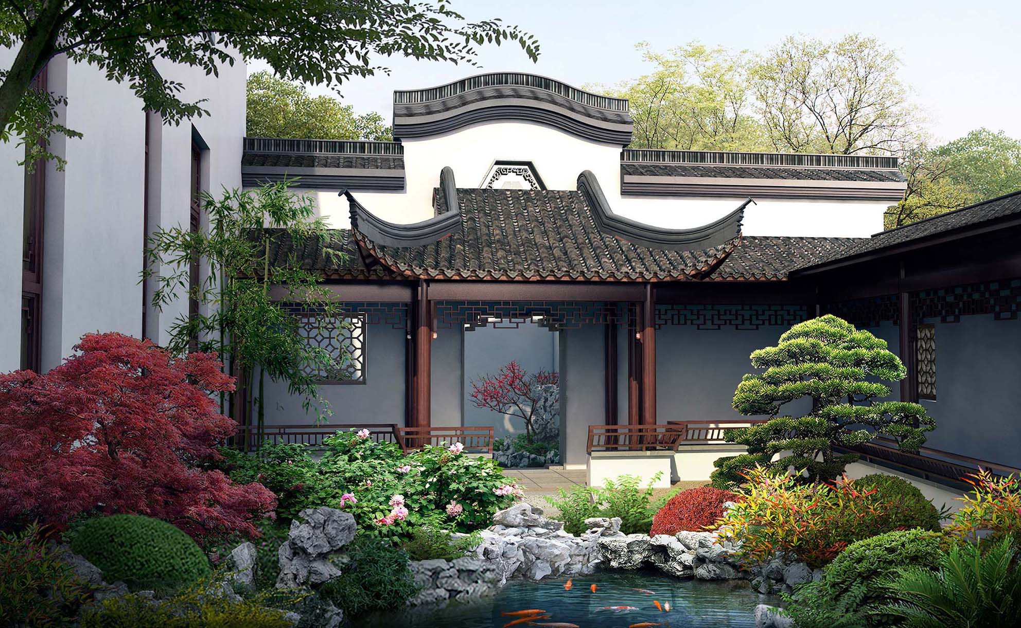 古典中式园林庭院设计：构设诗一般的自然灵界(3)- 中国风