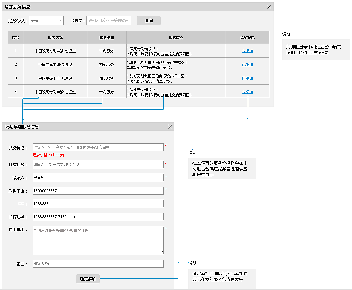 知识产权后台系统交互设计