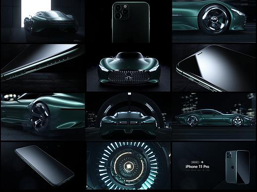 IPhone 11 Pro 暗夜绿手机产品动画