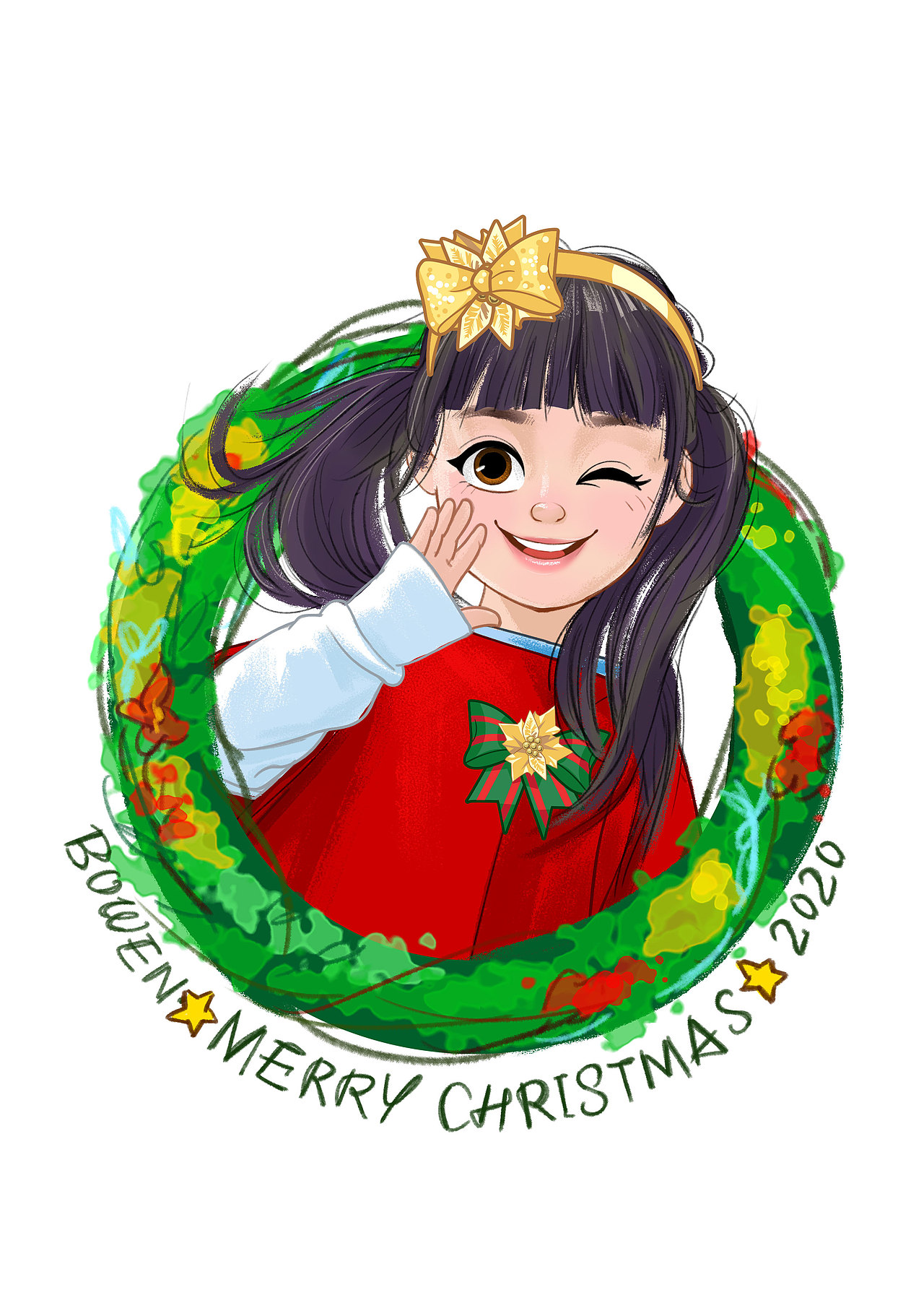 圣诞节🎄（图ZMjM3MDEzNjky） - 单幅漫画 - 站酷设计师Bowen不舍昼夜原创素材 - 站酷ZCOOL