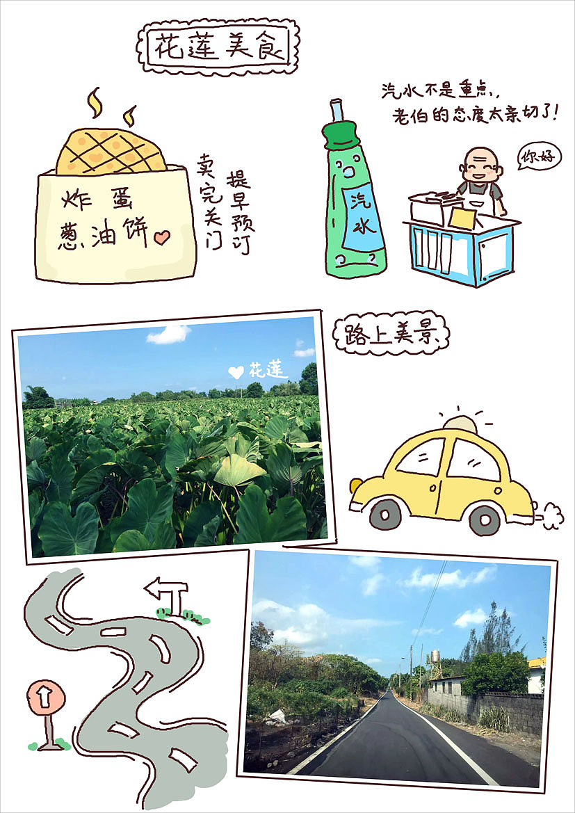 台湾亲子游，手绘全记录（图ZMzM5NzExNzY=） - 新锐潮流插画 - 站酷设计师云端有鱼原创素材 - 站酷ZCOOL