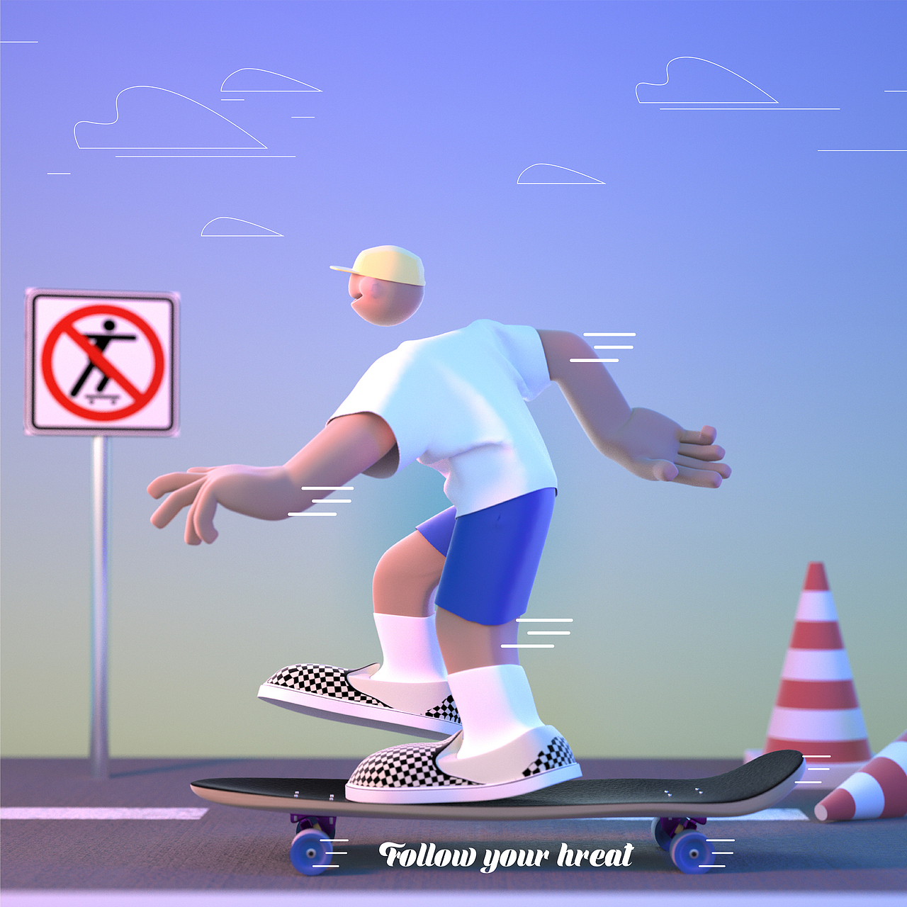 Skateboy Bob/2020/去梦里云滑板（图ZMjAyMDI5NzU2） - 人物/生物 - 站酷设计师q1lin原创素材 - 站酷ZCOOL