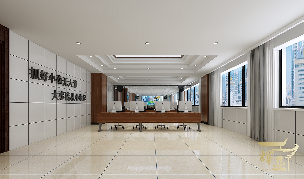 监控室效果图|空间|家装设计|余露露_原创作品-站酷zcool