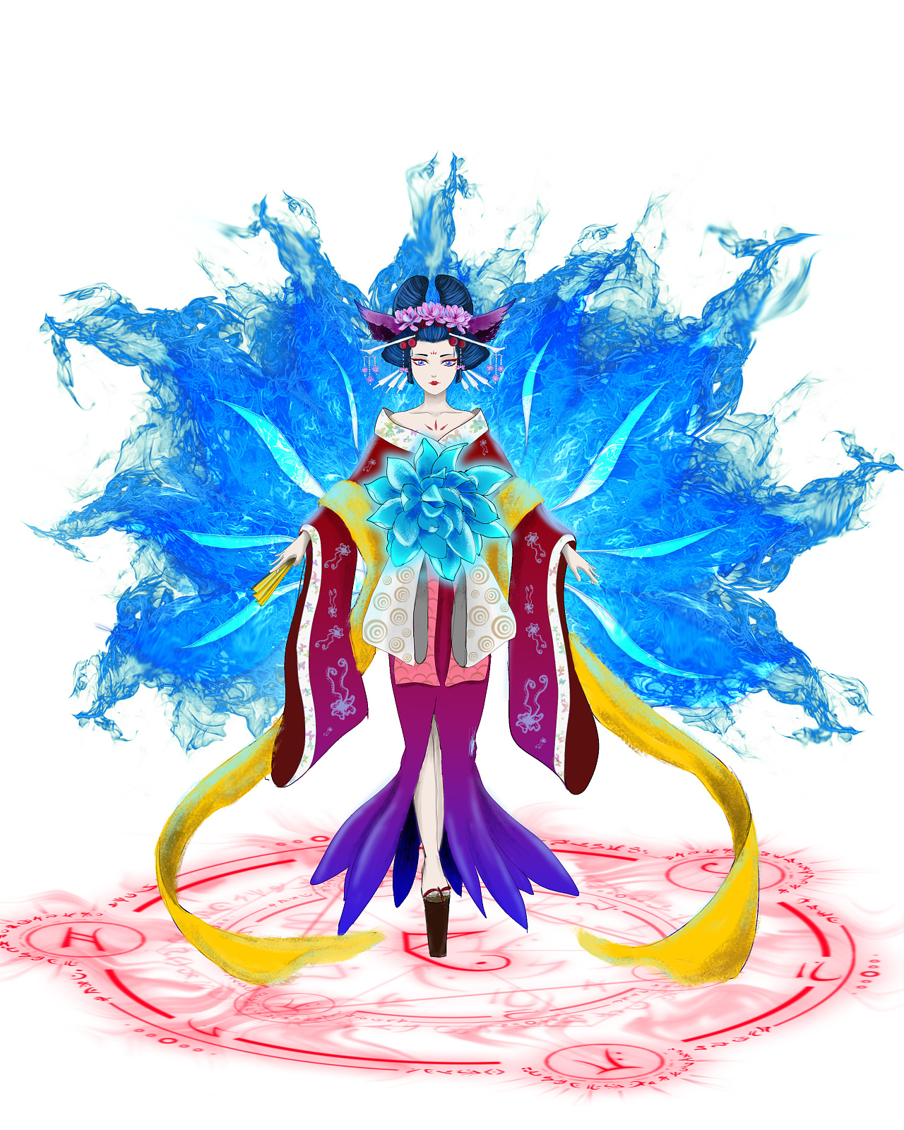 就想给玉藻前换一个特效好点的燃烧的尾巴