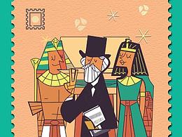 果果系列邮票插画