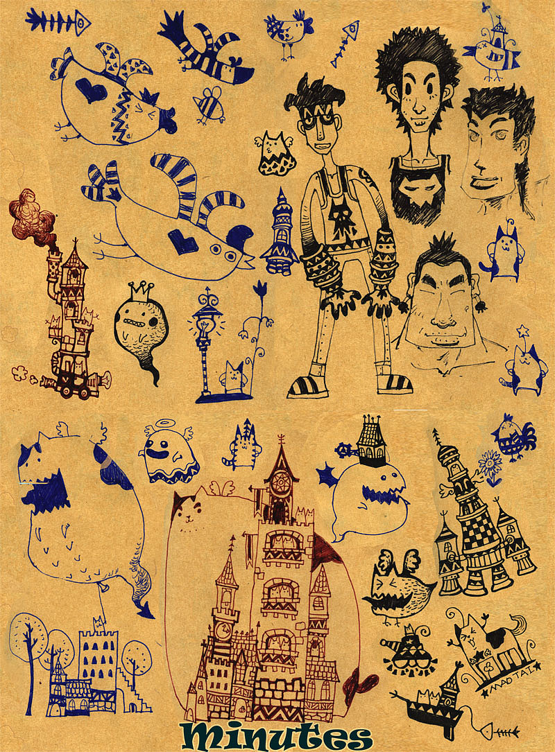 整理下线稿（图ZNjc2Mjg1ODg=） - 绘画 - 站酷设计师还是一碗泡面原创素材 - 站酷ZCOOL