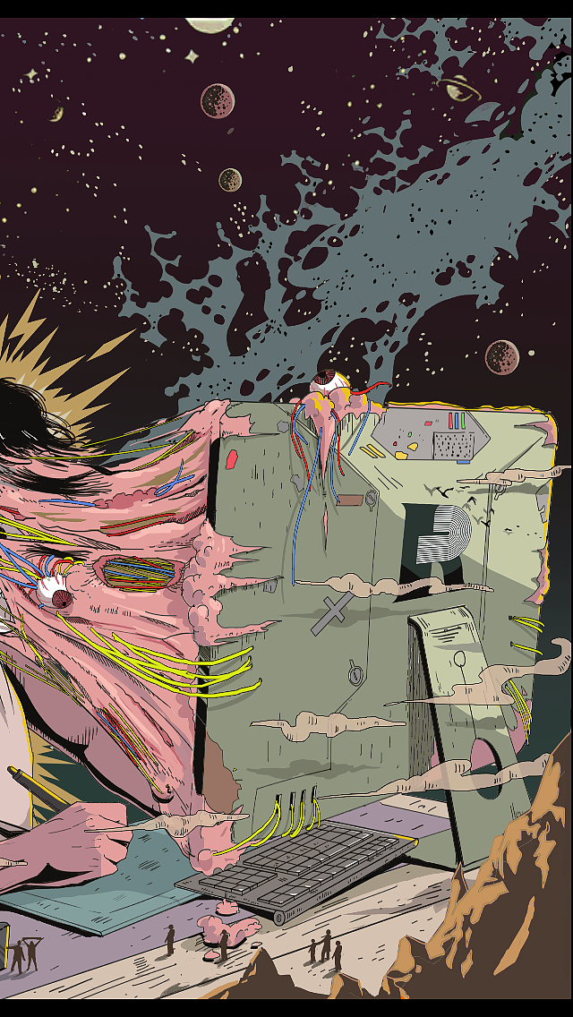 我的创作状态（图ZNzQxOTExODg=） - 新锐潮流插画 - 站酷设计师疯脸loonyface原创素材 - 站酷ZCOOL