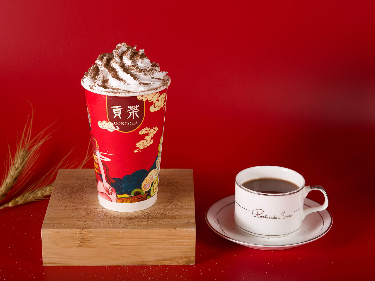 贡茶咖啡奶茶美食饮品静物拍摄