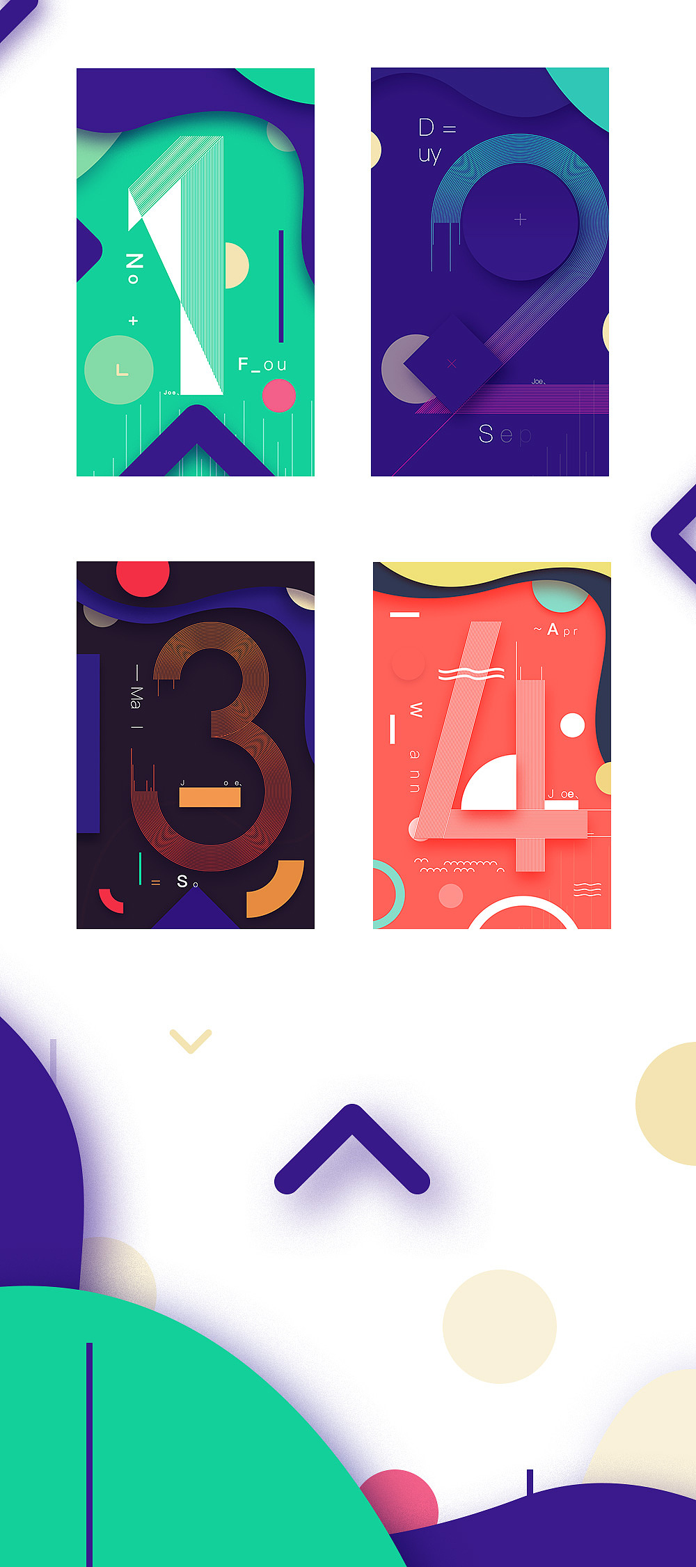 【一组数字banner】（图ZNzQwNDQyNTI=） - APP界面 - 站酷设计师傅一白原创素材 - 站酷ZCOOL