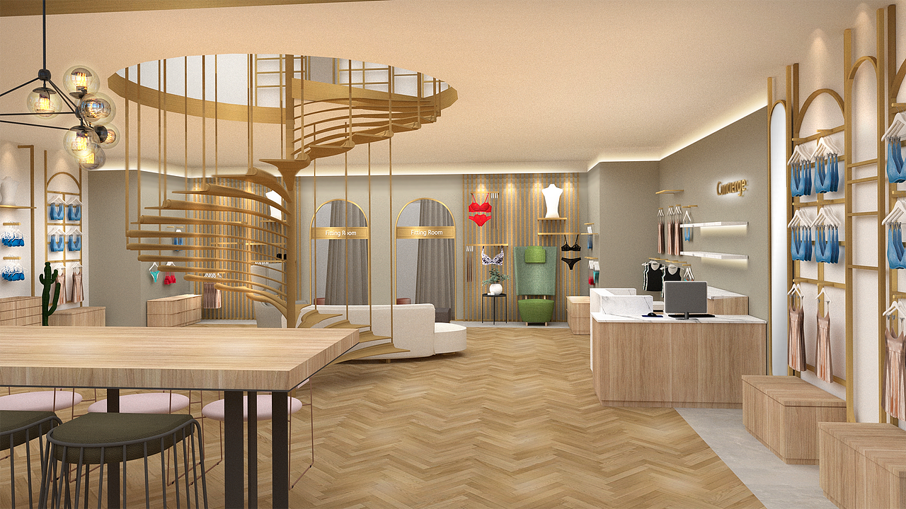 内衣店空间设计