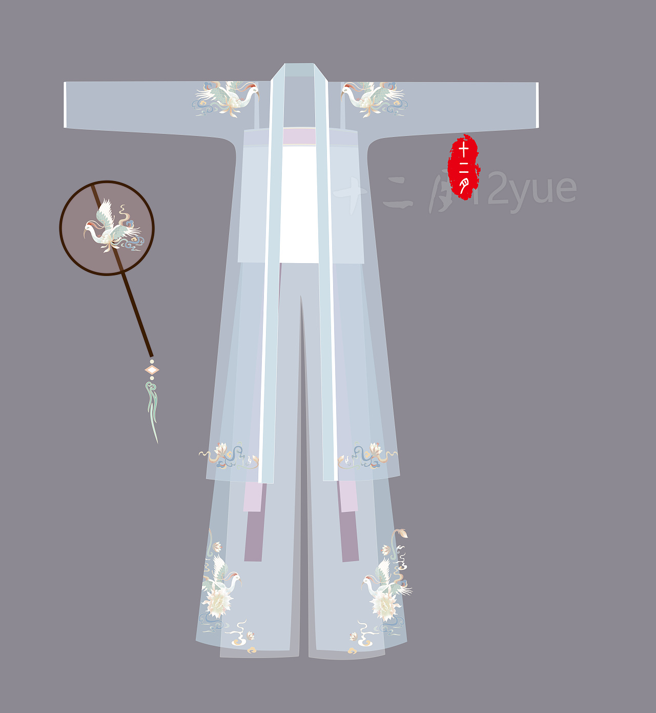 【随想系列】《月珀》 形制:对襟衫宋裤 授权店铺:@司南阁 ★ 禁止