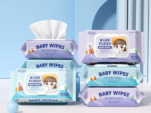 C4D+RS湿巾渲染图