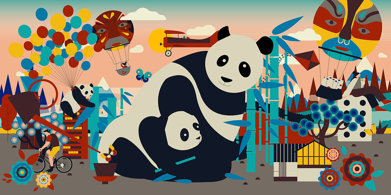 城市画报——成都（图ZMjA5NjkxNDI4） - 商业插画 - 站酷设计师佳作JIA原创素材 - 站酷ZCOOL