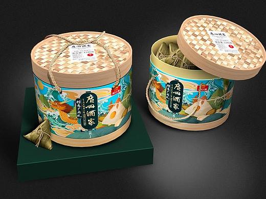 巨灵广州酒家端午节粽子礼盒设计