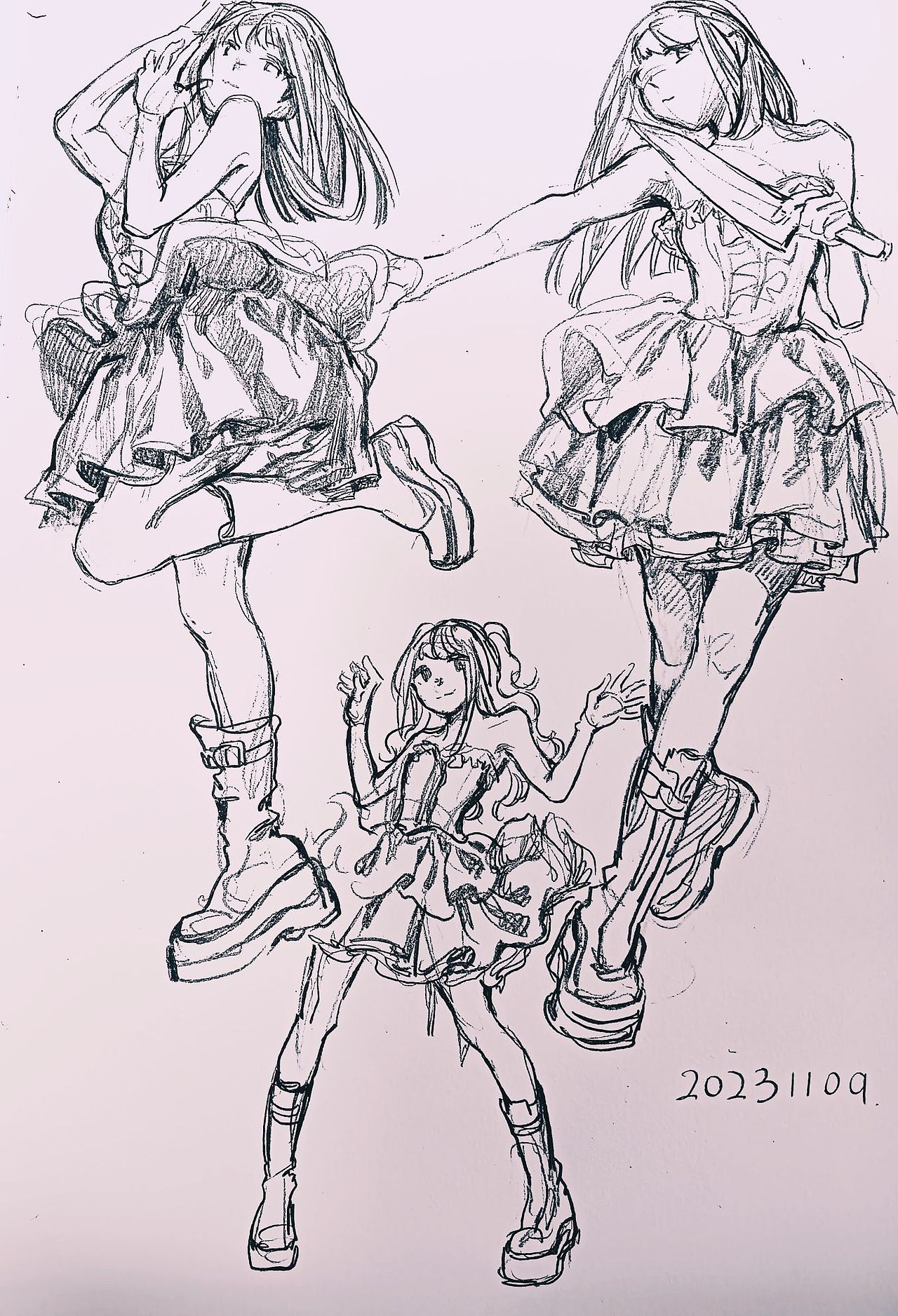 发发这几周画的速写~