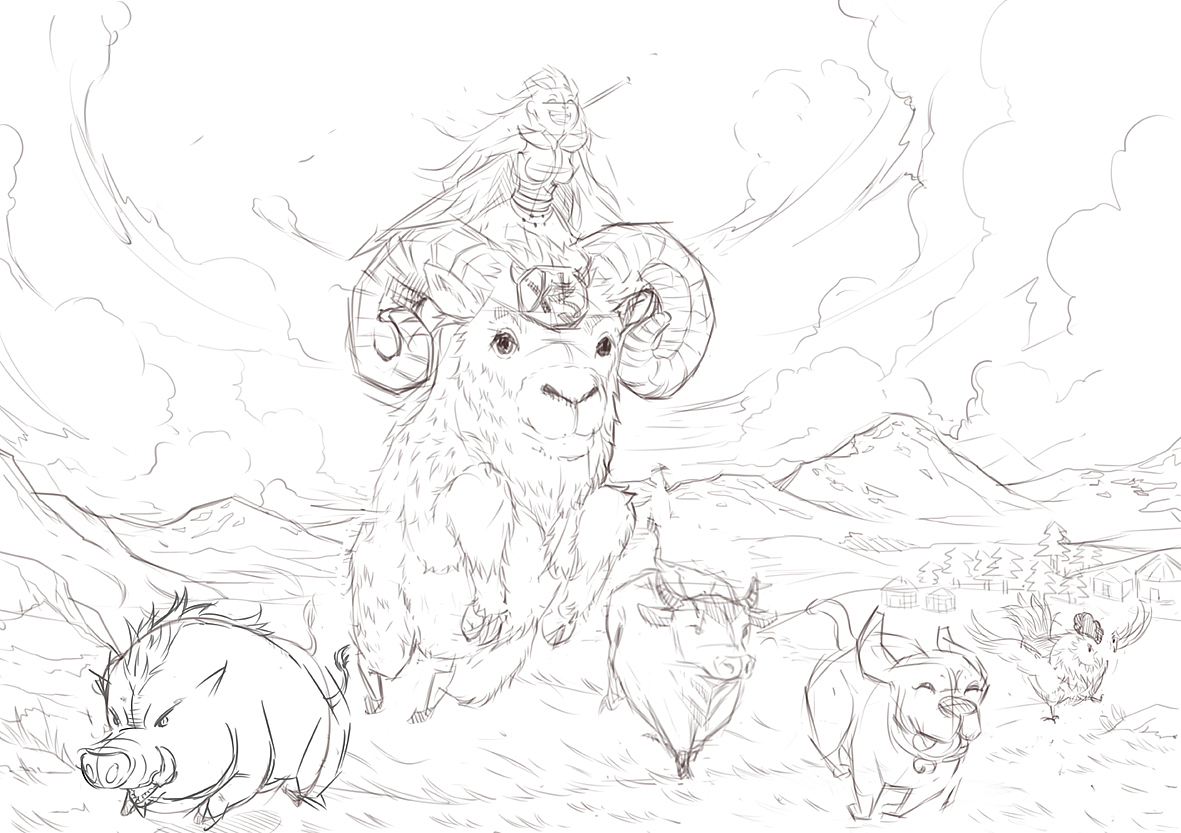 蒙古小公主（图ZMzY5OTk1NTY=） - 商业插画 - 站酷设计师亮点漫画原创素材 - 站酷ZCOOL