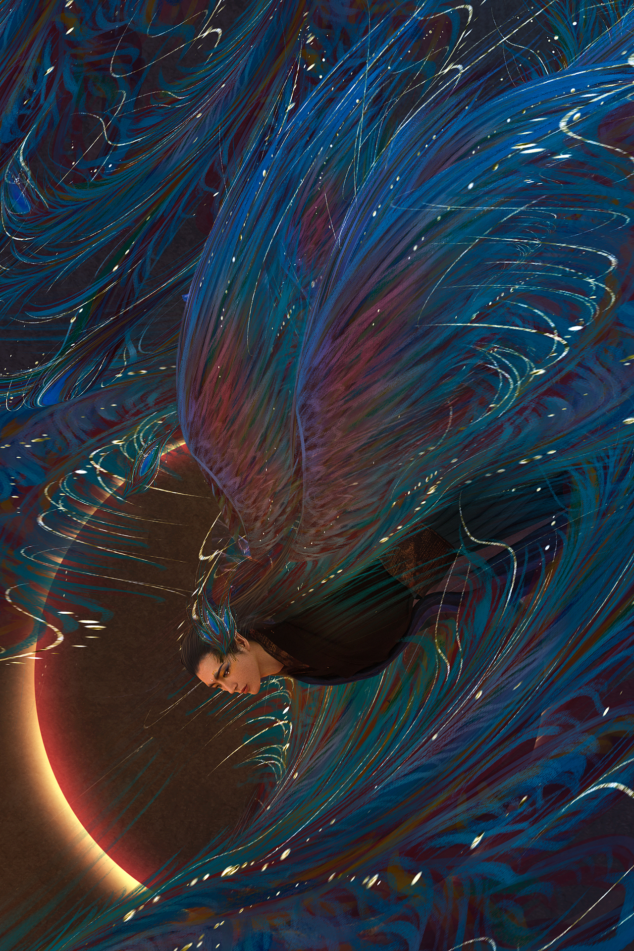 山海经上古异兽青鸾神鸟