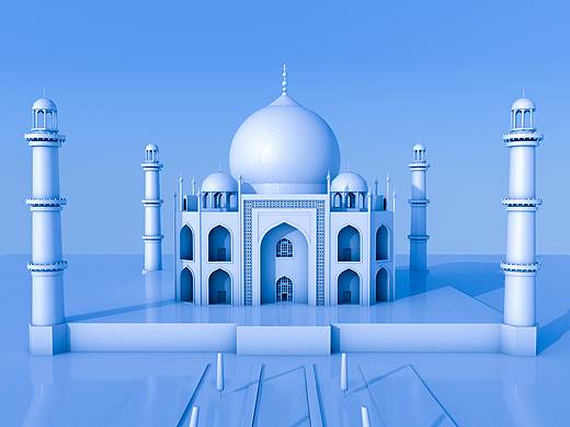 C4D-泰姬陵