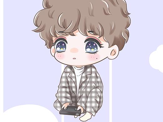 蔡徐坤手绘漫画人物