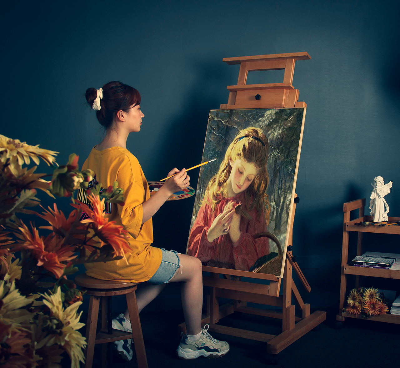 人物～畫架（圖ZMjU3NTkzNTg0） - 產(chǎn)品攝影 - 站酷設(shè)計師彥諾爾原創(chuàng)素材 - 站酷ZCOOL