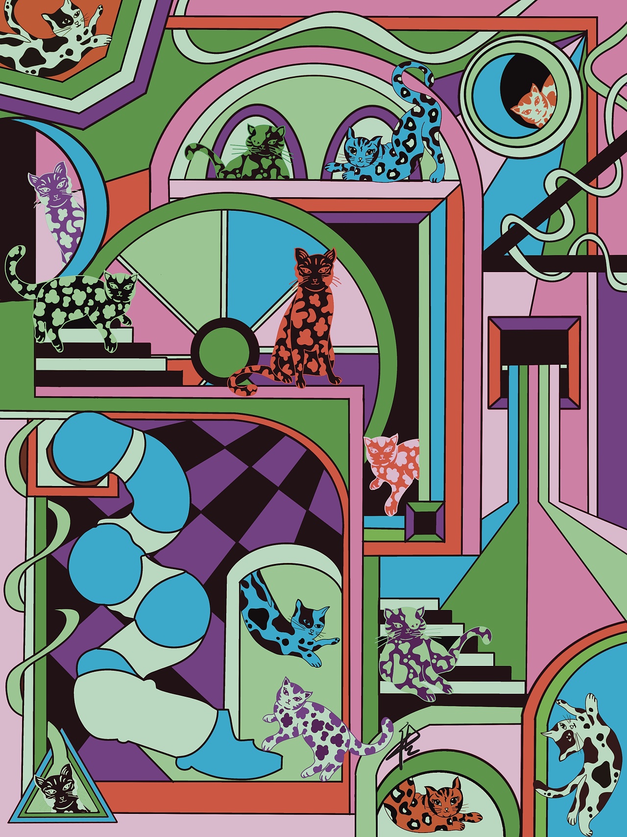 猫王乌托邦|插画|商业插画|唐歌遥 - 原创作品 - 站酷 (zcool)