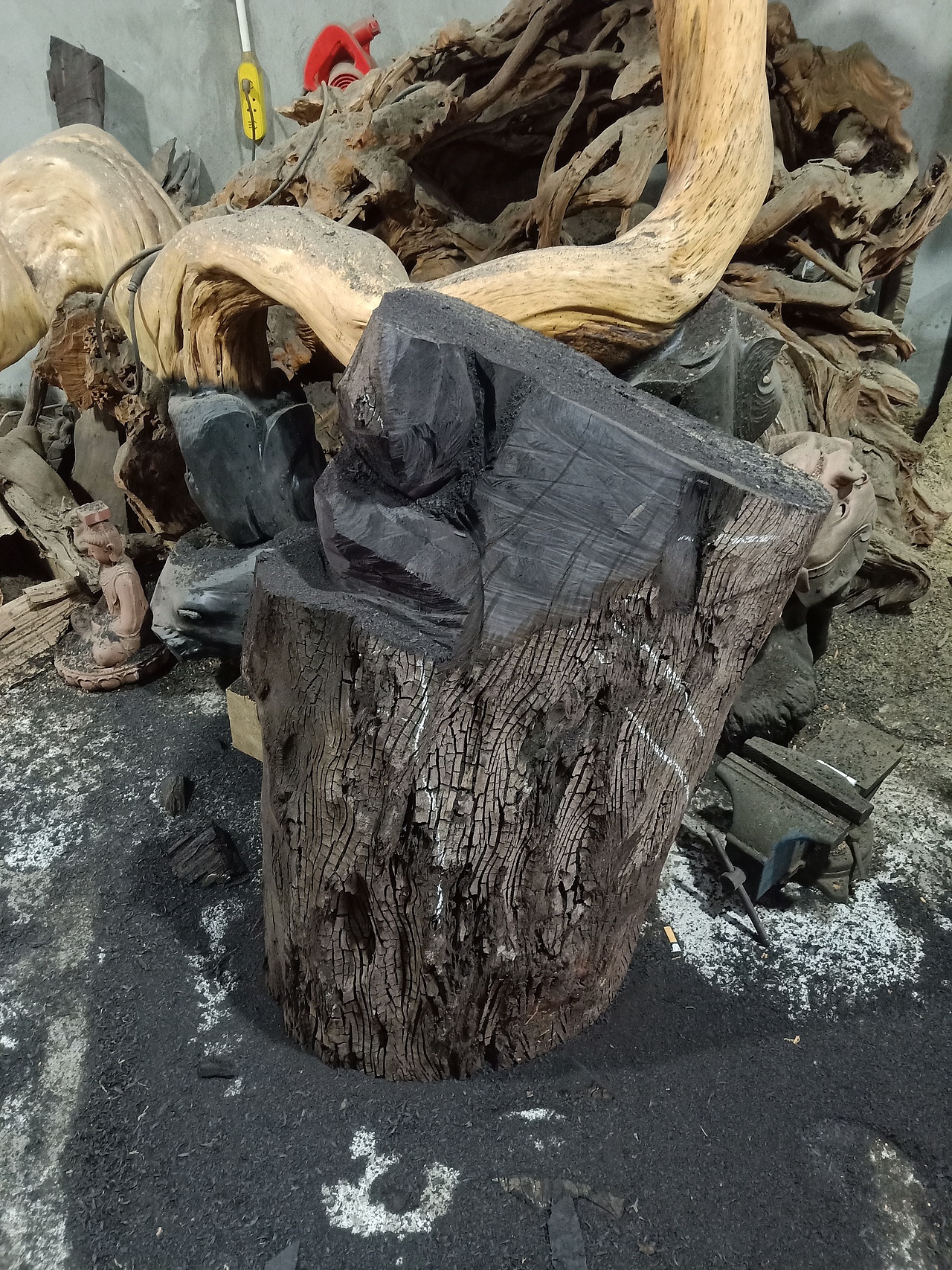 木雕设计孙悟空